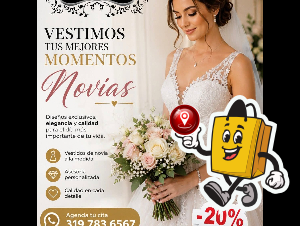 VESTIMOS TUS MOMENTOS 20% DE DESCIENTO