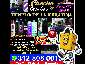 CHECHO BARBER Y BEAUTY SHOP TEMPLO DE LA KERATINA