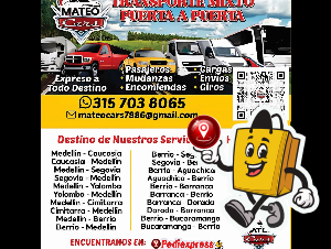 MATEO Cars  TRANSPORTE MIXTO PUERTA A PUERTA 