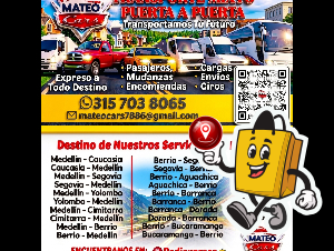 MATEO Cars  TRANSPORTE MIXTO PUERTA A PUERTA 